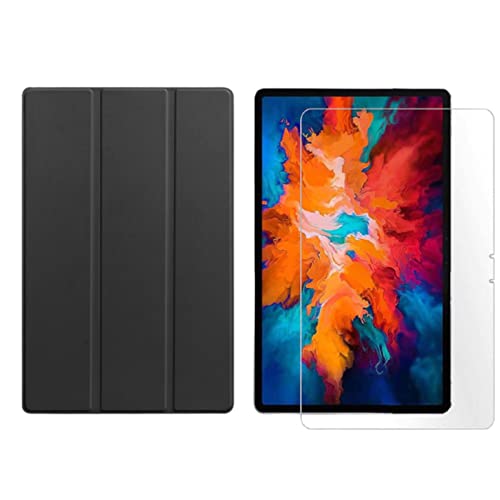 Lobwerk 2in1 Set für Lenovo Tab P11 2021 TB-J606F TB-J606X 11 Zoll Tablet mit Smartcover + Schutzglas mit Auto Sleep/Wake Magnetverschluss Hülle von Lobwerk