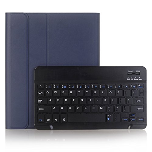 Lobwerk 3in1 Bluetooth Tastatur (Schwarz) + Maus + Cover für Apple iPad Pro 9.7 Zoll 2016/2017/2018 Air 9.7 2013/2014 1/2 Gen. 9.7 Zoll Case Schutz Hülle Tasche Keyboard von Lobwerk