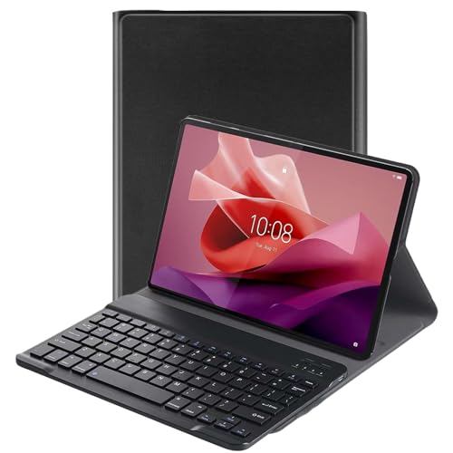 Lobwerk 3in1 Bluetooth Tastatur (Schwarz) + Maus + Cover für Lenovo Tab M10 5G TB-360ZU 10.6 Zoll Zoll Case Schutz Hülle Tasche Keyboard von Lobwerk