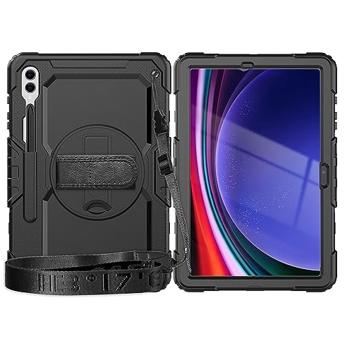 Lobwerk 4in1 Hülle mit Trageschleife für Samsung Galaxy Tab S9 FE Plus+ X610/X616 2023 12.4 Zoll Outdoor Cover Schutz + Ständer Lobwerk 4in1 Hülle mit Trageschleife für Samsung Galaxy Tab S9 FE Plus+ X610/X616 2023 12.4 Zoll Outdoor Cover Schutz + Ständer von Lobwerk