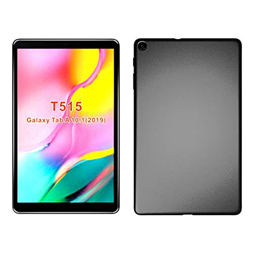 Lobwerk Schutzhülle für Samsung Galaxy Tab A SM-T510 T515 10.1 Zoll Silikon Hülle Slim Case Ultra Dünn Schwarz von Lobwerk