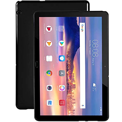 Schutzhülle für Huawei MediaPad M5 Lite mit 10.1 Zoll Hülle Slim Case Cover Ultra Dünn Stoßfest Schwarz von Lobwerk