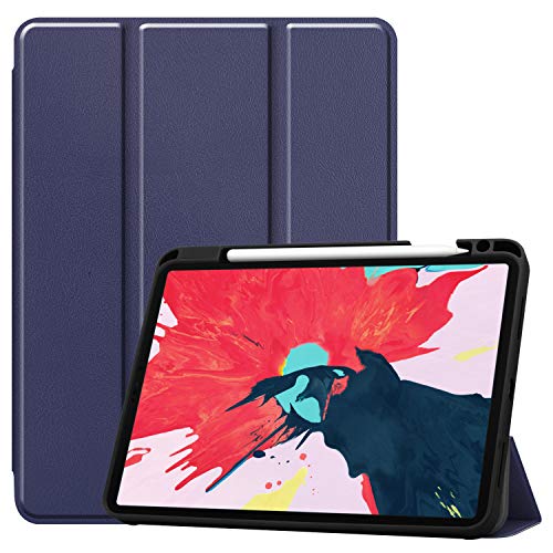 Schutztasche mit Pen Holder für Apple iPad Pro 11 Zoll 2020 Case Schutz Hülle Stand Etui Tasche Blau von Lobwerk