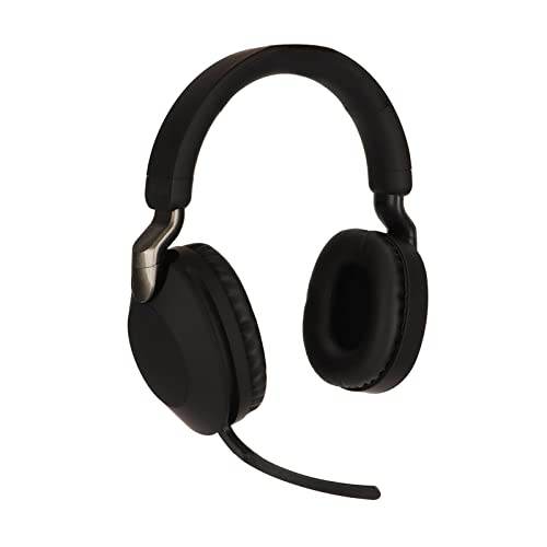 Locadence Kabelloses Gaming-Headset, HiFi-Klangqualität, Bt-Gaming-Headset mit Mikrofon, Faltbare Typ-C-Schnittstelle, kabelloses Bt 5.1 kabelgebundenes Dual-Mode-Stereo-Headset (Schwarz) von Locadence