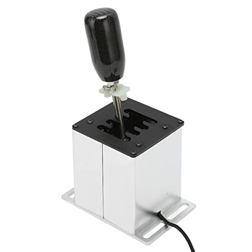 Locadence PC USB Simulator Shifter, 7 Plus R Racing Game H Shifter mit Carbonfasergriff für G29 G27 G25 G920 für T300RS GT für Dirt 2.0 4 für WRC für EST für LFS von Locadence