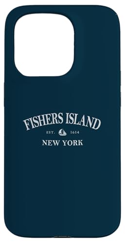 Fishers Island New York | Fishers Island NY Segelboot Hülle für iPhone 15 Pro von Local New York Apparel