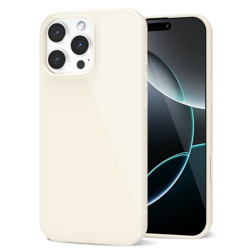 LoeoeL Schutzhülle für iPhone 16 Pro, Silikon, dünn, dünn, Fallschutz, glänzend, griffig, weiches Gummi-Gel, TPU-Stoßfänger, niedliches, trendiges, ästhetisches Design für Damen und Herren, Beige LoeoeL Schutzhülle für iPhone 16 Pro, Silikon, dünn, dünn, Fallschutz, glänzend, griffig, weiches Gummi-Gel, TPU-Stoßfänger, niedliches, trendiges, ästhetisches Design für Damen und Herren, Beige von LoeoeL