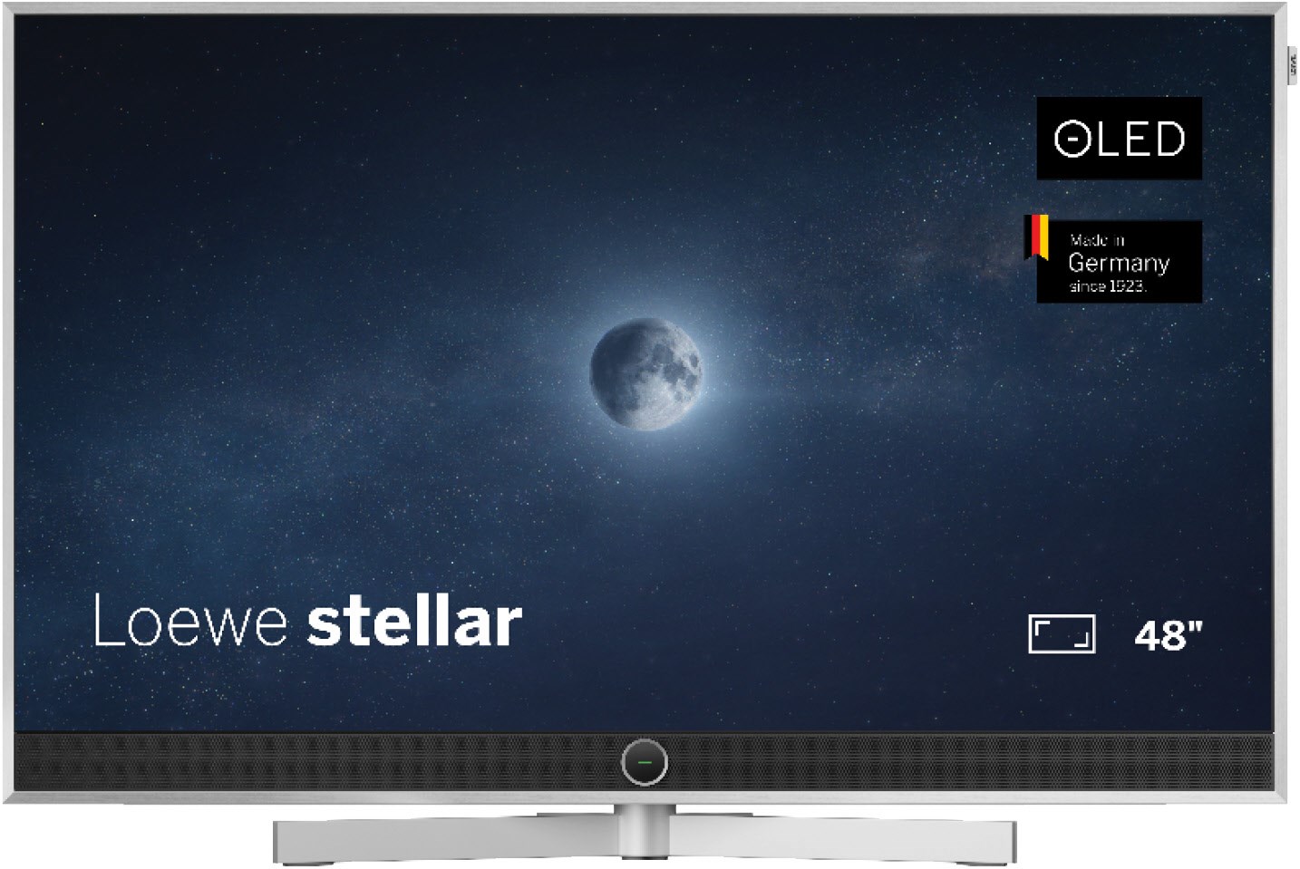 stellar. 48 dr+ 121 cm (48") OLED-TV alu brushed/alu / F von Loewe