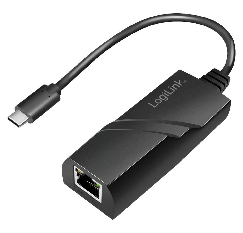 LogiLink LogiLink UA0238A Netzwerkadapter 1000 MBit/s USB-C®, RJ45 Netzwerk-Adapter von LogiLink