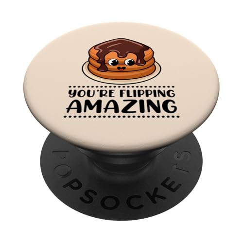 Lustiger Pfannkuchenliebhaber, Sie sind erstaunlich PopSockets Klebender PopGrip von Logiamerch Food