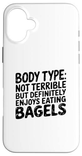 Lustiger Bodytyp-Spruch, definitiv genießt Bagels Hülle für iPhone 16 Plus von Logiamerch Foodie