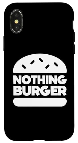 Hülle für iPhone X/XS Lustiger Spruch, Nothing Burger, sarkastisch von Logiamerch Funny