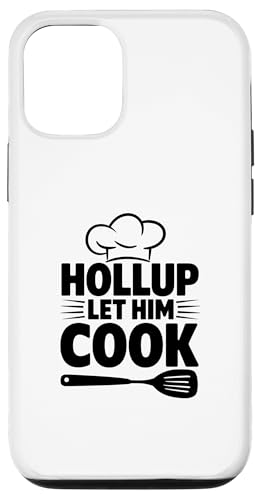 Lustiger Koch-Meme-Spruch "Let him Cook" Hülle für iPhone 12/12 Pro von Logiamerch Funny