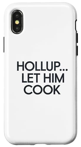 Lustiger Koch-Meme-Spruch "Let him Cook" Hülle für iPhone X/XS von Logiamerch Funny