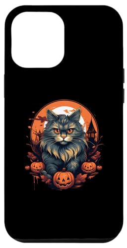 Hülle für iPhone 15 Plus Sibirische Katze, Halloween-Kürbis, Liebeskatzen von Logiamerch Halloween