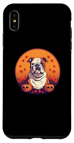 Hülle für iPhone XS Max Bulldogge Halloween, Love Dogs von Logiamerch Halloween