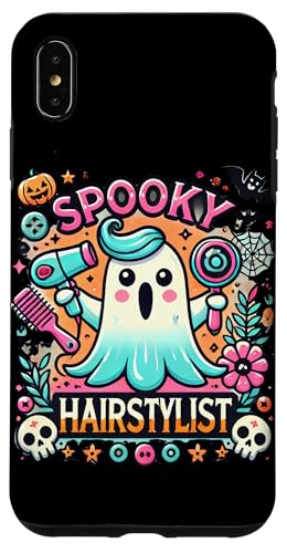 Hülle für iPhone XS Max Lustiger Hairstylist, Halloween-Gruselgeist von Logiamerch Halloween