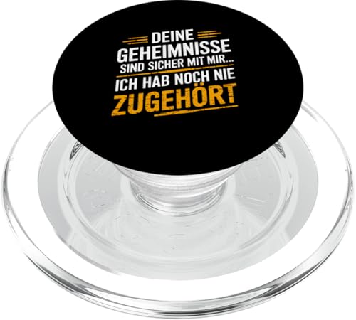 Sarkastischer Spruch, Deine Geheimnisse sind sicher, Lustig PopSockets PopGrip für MagSafe von Logiamerch Lustig