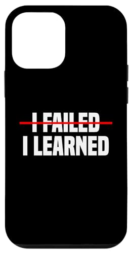 Hülle für iPhone 12 mini Motivierender Spruch "Failing and Learning", Erfolgszitat von Logiamerch Motivational