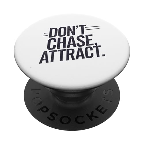 Motivierendes Zitat "Don't Chase, Attract, Wisdom" PopSockets Klebender PopGrip von Logiamerch Motivational