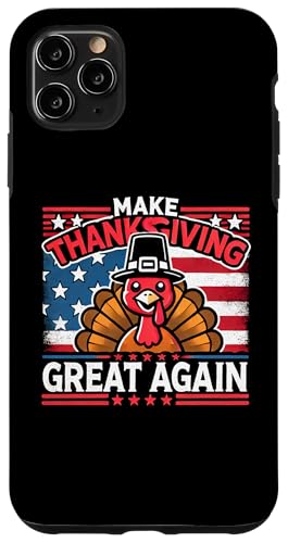 Hülle für iPhone 11 Pro Max Lustiges Erntedankfest, USA-Flagge Türkei, Liebe Amerika von Logiamerch Thanksgiving