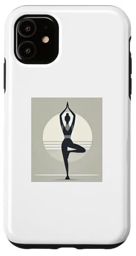 Hülle für iPhone 11 Yoga-Pose, Baumstil, Liebesmeditation von Logiamerch Yoga