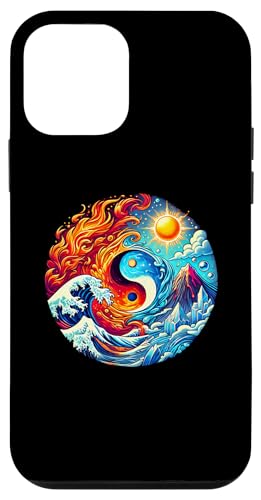 Hülle für iPhone 12 mini Yin Yang heiße und kalte Kunst von Logiamerch Yoga