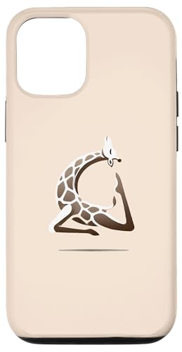 Hülle für iPhone 14 Giraffen-Yoga-Pose, Liebesmeditation von Logiamerch Yoga