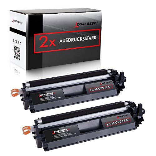 Logic-Seek 2 X 17A Toner kompatibel mit HP CF217A CF 217 A geeignet für HP Laserjet Pro M130nw HP Laserjet Pro M102a HP Laserjet Pro M130fw Laserjet Pro Ultra M134 MIT CHIP UND FÜLLSTANDSANZEIGE von Logic-Seek