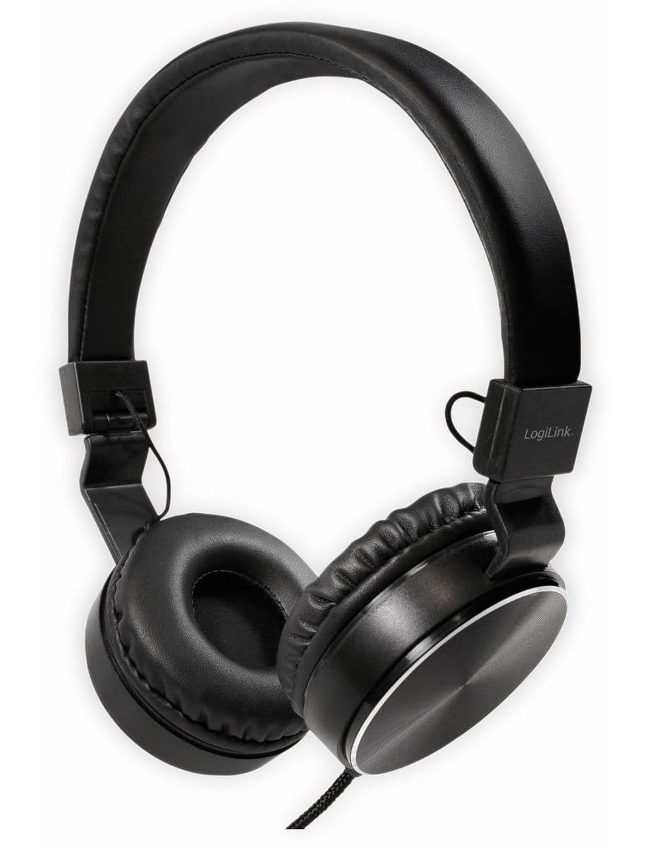 LOGILINK On-Ear Kopfhörer HS0049BK, faltbar, schwarz von Logilink
