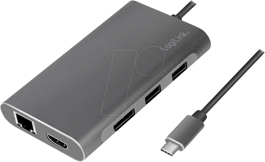 LOGILINK UA0382 - Dockingstation, USB 3.2 USB-C, 8-Port von Logilink