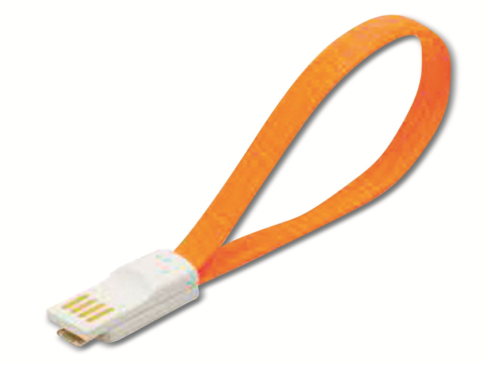 LOGILINK USB 2.0 Kabel USB-A/Micro-USB, 0,2 m, orange von Logilink