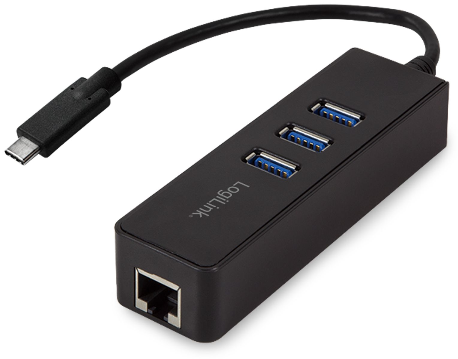 LOGILINK USB-C Ethernet-Adapter UA0283, USB-Switch, 3-port von Logilink