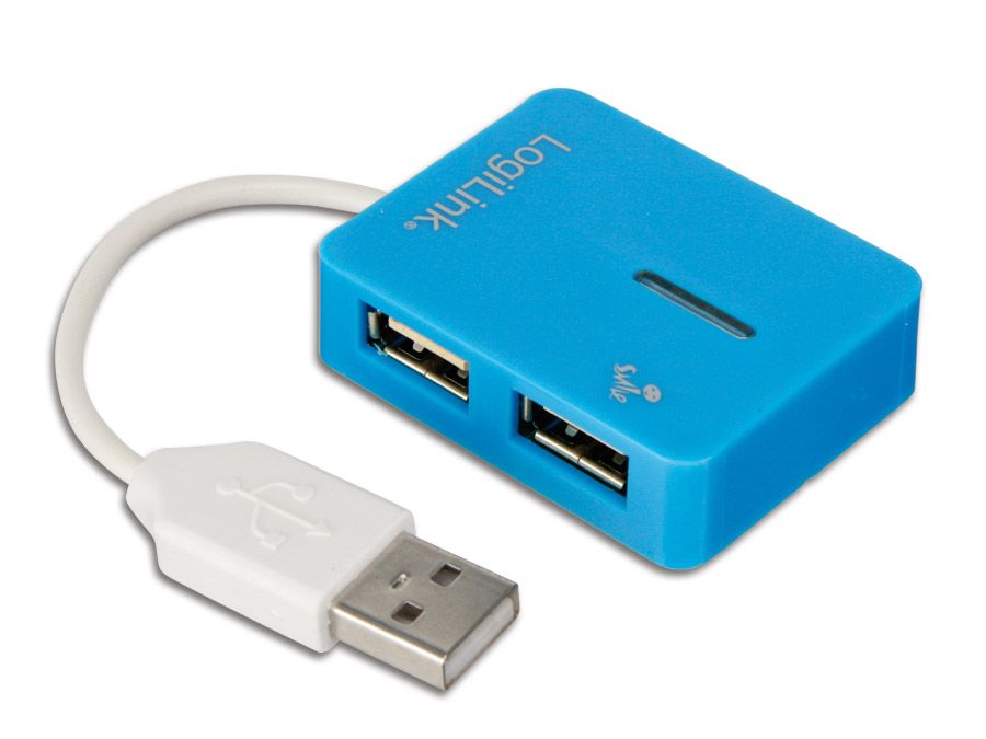 LOGILINK USB-Hub Smile, blau von Logilink