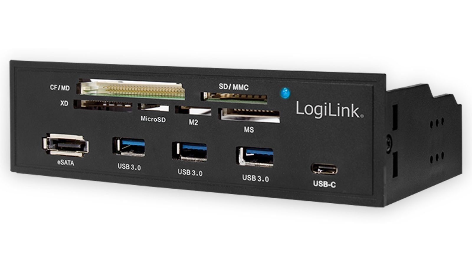 LOGILINK USB3.0 Einbau-Hub UA0341, mit Cardreader, 5,25" von Logilink