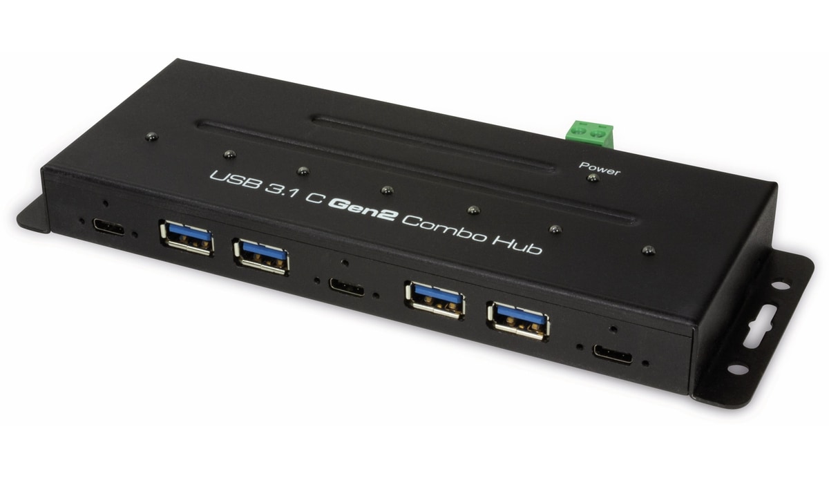 LOGILINK USB3.1 Industrie-Hub UA0319, 7-port, 3x USB-C/4x USB-A von Logilink