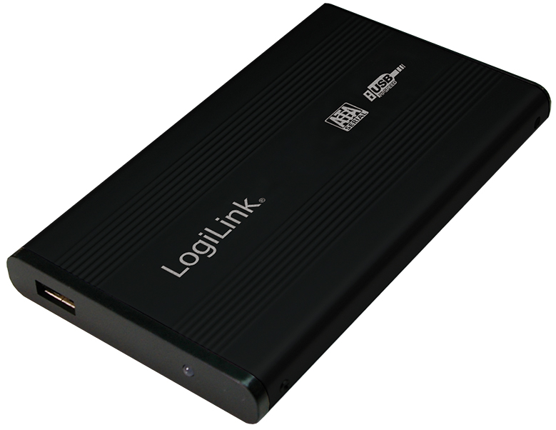 LogiLink 2,5,  SATA Festplatten-Gehäuse, USB 2.0, schwarz von Logilink