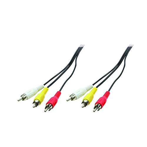 Logilink CA1062 Audio/Video Kabel, 3X Cinch Male zu 3X Cinch Male, 1,5m von Logilink