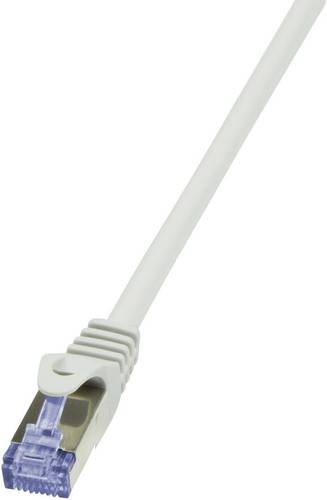 LogiLink CQ4102S RJ45 Netzwerkkabel, Patchkabel S/FTP 15.00m Grau vergoldete Steckkontakte, Flammwid von Logilink