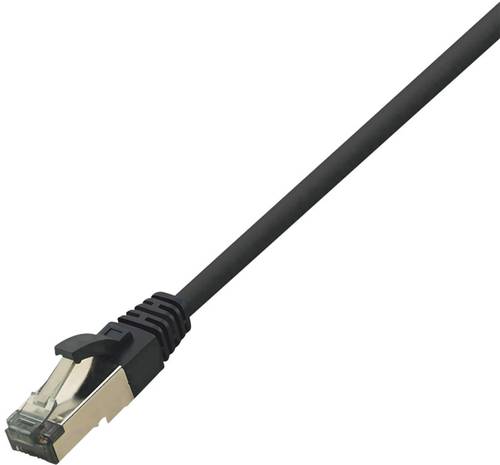 LogiLink CQ8063S RJ45 Netzwerkkabel, Patchkabel CAT 8.1 S/FTP 3.00m Schwarz Halogenfrei 1St. von Logilink