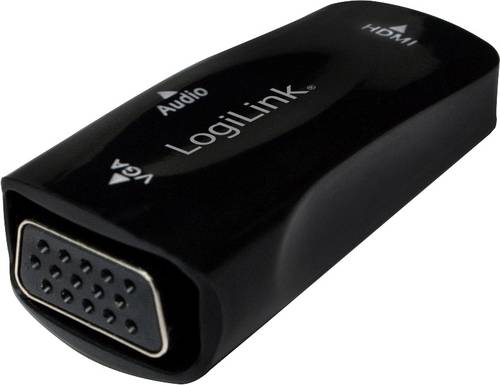 LogiLink CV0108 Adapter [1x HDMI-Buchse - 1x VGA-Buchse] Schwarz von Logilink