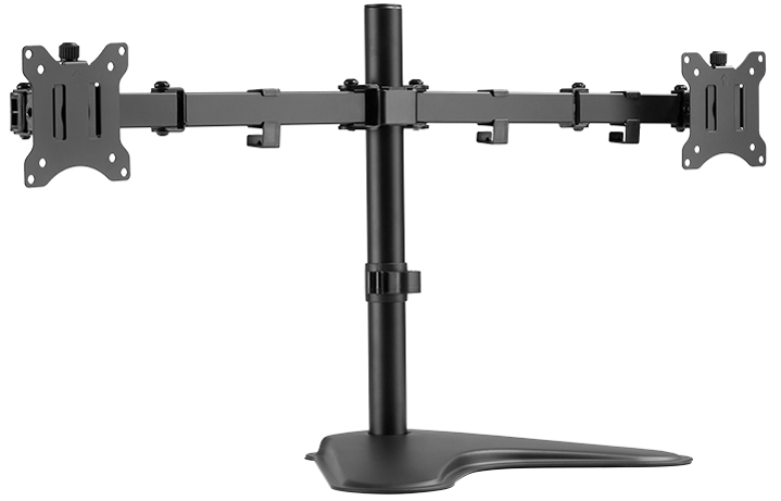 LogiLink Doppel-Monitorarm mit Standfuß, Armlänge: 390 mm von Logilink
