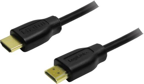 LogiLink HDMI Anschlusskabel HDMI-A Stecker, HDMI-A Stecker 0.20m Schwarz CH0076 HDMI-Kabel von Logilink