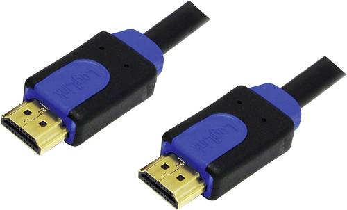 LogiLink HDMI Anschlusskabel HDMI-A Stecker, HDMI-A Stecker 2.00m Schwarz CHB1102 HDMI-Kabel von Logilink