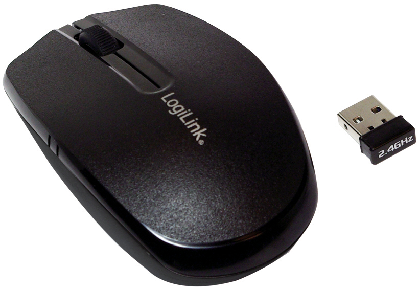 LogiLink Optische Mini Notebook Maus, kabellos, schwarz von Logilink