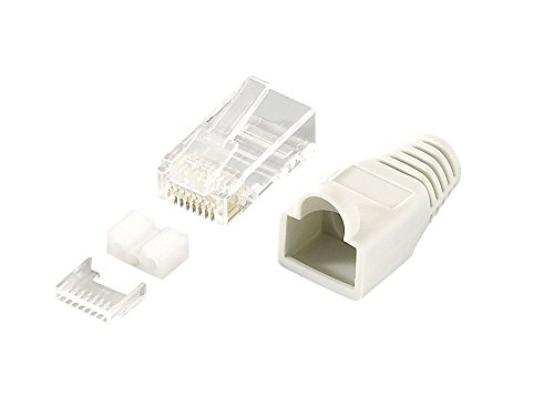 LogiLink Professional MP0021 RJ45 Stecker Kat.6 grau von Logilink