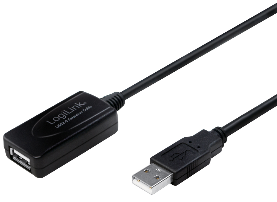 LogiLink USB 2.0 Aktives Verlängerungskabel, 25,0 m von Logilink