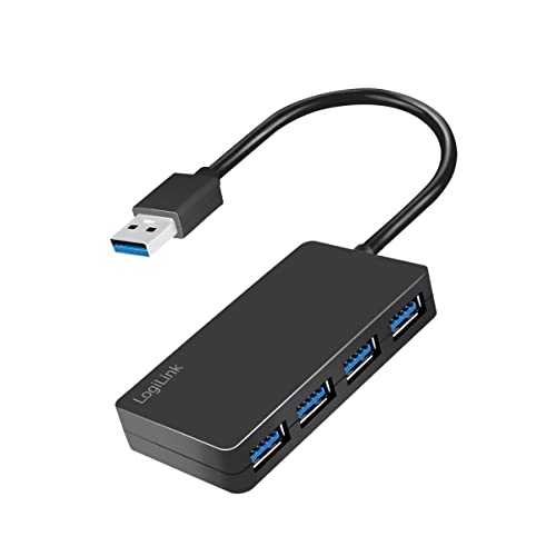 LogiLink USB 3.2 (Gen1) 4-Port Hub mit Überstrom- und Überspannungsschutz von Logilink