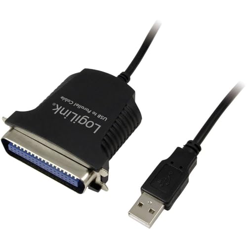 LogiLink USB zu Parralel Adapter Kabel schwarz, 1,5 m von Logilink