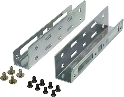 Logilink AD0009 Mounting Bracket für 2,5" HDD in 3,5" Bay, unterstützt 2X 2.5 HDD/SSD in one 3.5" Slot, Metall von Logilink